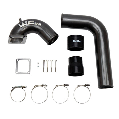 Wehrli 03-07 Cummins 5.9L D/S 3.5in. Intake Horn IC Pipe - Illusion Blueberry