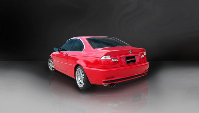 CORSA Performance Corsa 2001-2006 BMW 325i/ci Convertible E46 Black Sport Axle-Back Exhaust