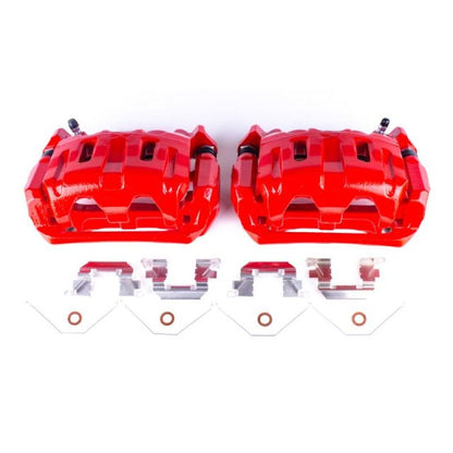 PowerStop Power Stop 11-17 Honda Odyssey Front Red Calipers w/Brackets - Pair