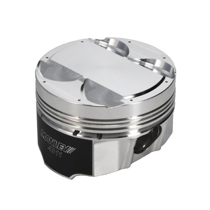 Manley Performance Manley Mitsubishi 4B11 86.5mm Bore 9.0:1 CR -5cc Dish Turbo Tuff Piston Set w/ Rings