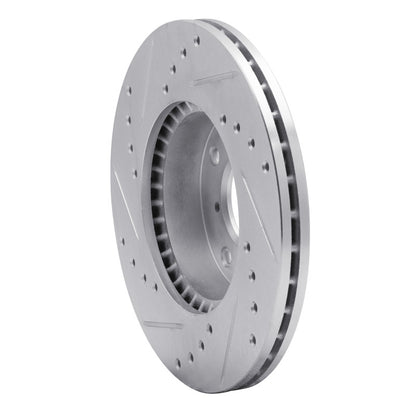 R1 Concepts R1 99-07 Suzuki Esteem Front Right Drilled & Slotted Silver Brake Rotor