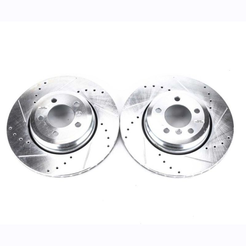 PowerStop Power Stop 02-05 BMW 745i Rear Evolution Drilled & Slotted Rotors - Pair