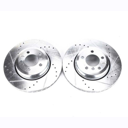PowerStop Power Stop 02-05 BMW 745i Rear Evolution Drilled & Slotted Rotors - Pair