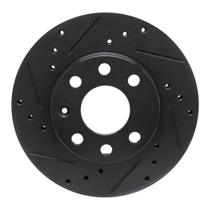 R1 Concepts R1 88-20 Chevrolet SPARK (Mexico) Front Left Drilled & Slotted Black Brake Rotor