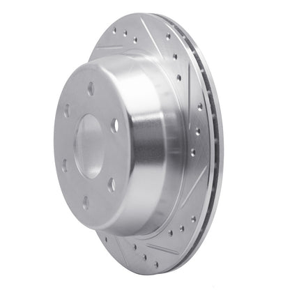 R1 Concepts R1 99-07 Chevrolet ASTRO Rear Right Drilled & Slotted Silver Brake Rotor