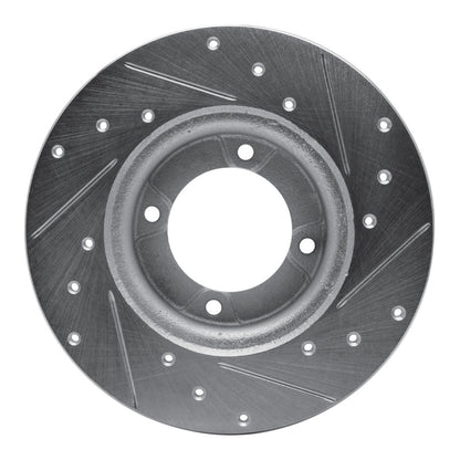 R1 Concepts R1 74-84 Ford COURIER (USA/Canada) Front Left Drilled & Slotted Silver Brake Rotor