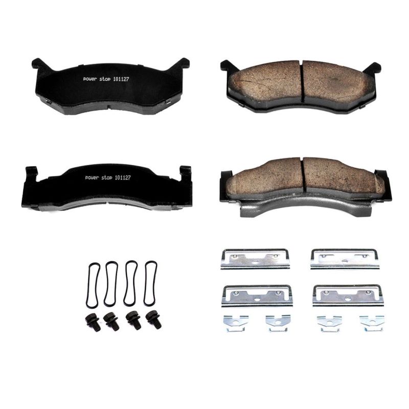 PowerStop Power Stop 80-82 Chrysler Town & Country Front Z17 Evolution Ceramic Brake Pads w/Hardware
