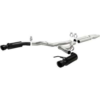 MagnaFlow Cat-Back 15-16 Ford Mustang 5.0L V8 Competition SS 3in Dual Split Rear 4.5in Black Tips