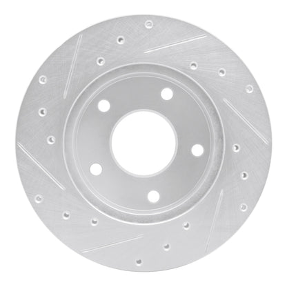 R1 Concepts R1 82-88 Chevrolet Camaro Rear Right Drilled & Slotted Silver Brake Rotor