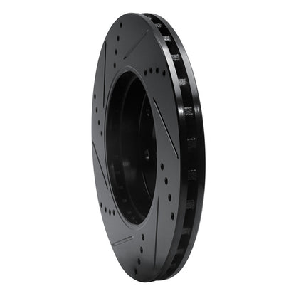 R1 Concepts R1 96-15 Mercedes-Benz C280 Front Right Drilled & Slotted Black Brake Rotor