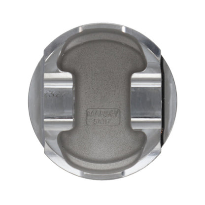Manley Performance Manley 16+ Nissan VR30DDTT 86mm Bore Grade 2 10:1 CR -3.5cc Dome Flat Top Piston w/ Rings (SINGLE)