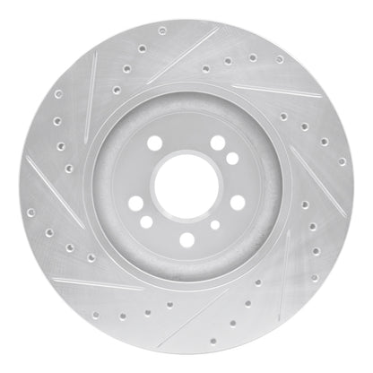 R1 Concepts R1 06-12 Mercedes-Benz ML500 (USA/Canada) Front Right Drilled & Slotted Silver Brake Rotor