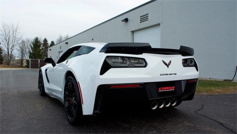 CORSA Performance Corsa 17-19 Chevy Corvette Z06 (Grand Sport Only) 3in Axle Back Xtreme Exhaust Pol Quad 4.5in Tip