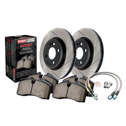 Stoptech Sport Axle Pack, Slotted, Rear