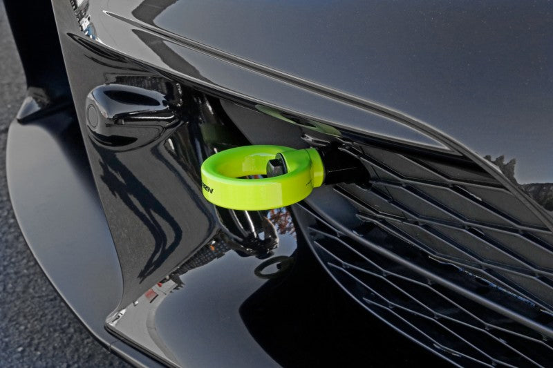 Perrin Performance PERRIN 20-25 Toyota Supra Tow Hook Kit (Front) - Neon Yellow