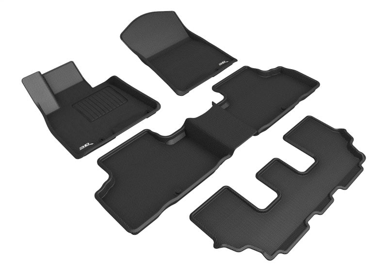3D MAXpider 21-24 Genesis Gv80 7-Seat Kagu Black R1 R2 R3