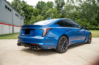 CORSA Performance Corsa 22-25 Caddy CT5-V Blackwing 3in Axle-Back - Act. Exh. - Dual Rear Exit - Twin 4.5in Blk CF Tip