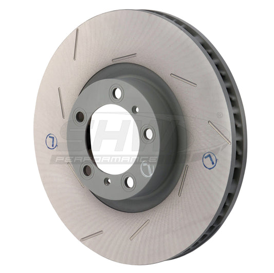 SHW Performance SHW 11-16 Porsche Panamera 4 3.6L w/o Ceramics Left Front Slotted Monobloc Brake Rotor (298615301B)