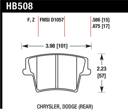 Hawk Performance Hawk 05-10 Chrysler 300 (except SRT8) / 08 Dodge Challenger / 09-10 Dodge Challenger SE/RT HPS