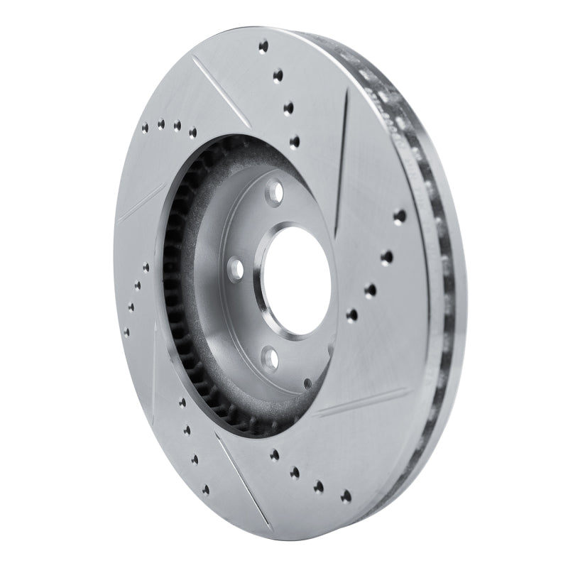 R1 Concepts R1 13-19 Mazda 6 Front Left Drilled & Slotted Silver Brake Rotor