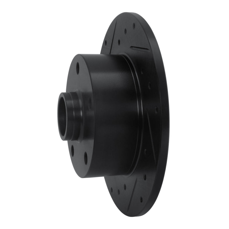 R1 Concepts R1 96-08 Audi A4 (Mexico) Rear Left Drilled & Slotted Black Brake Rotor