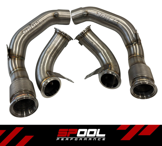 Spool Performance F90 M5 Stainless Steel Downpipe Upgrade [Race Downpipes]