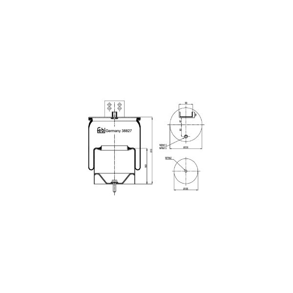 FEBI FE38827 Air Suspension Bellow