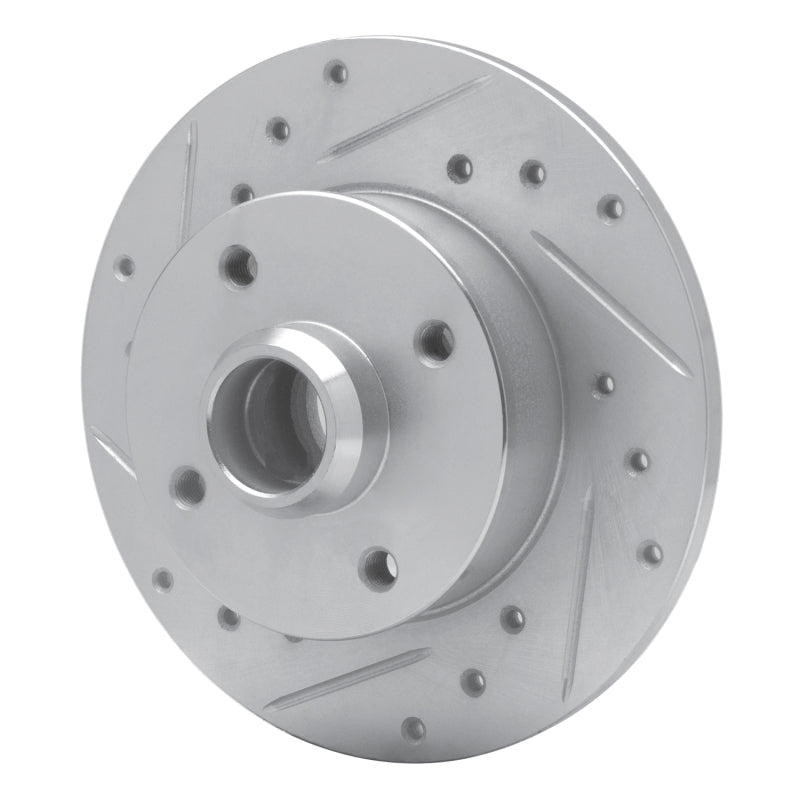 R1 Concepts R1 85-02 Volkswagen CORRADO Rear Left Drilled & Slotted Silver Brake Rotor