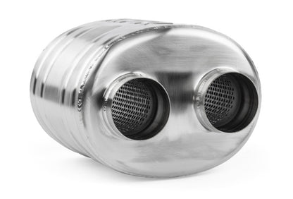 APR Premium Sound Absorption Muffler - Dual 63.5mm (2.5in) - Oval Body 220mm x 169mm x 211mm