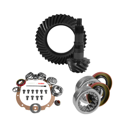 Yukon Gear & Axle Yukon Gear 8.8in Ford 4.11 Rear Ring & Pinion Install Kit 2.99in OD Axle Bearings and Seals
