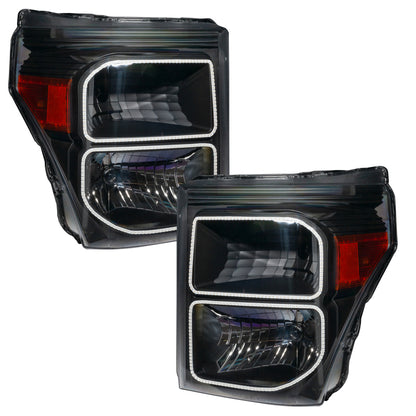 ORACLE Lighting Oracle 11-16 Ford F250/350 LED HL - Black - ColorSHIFT