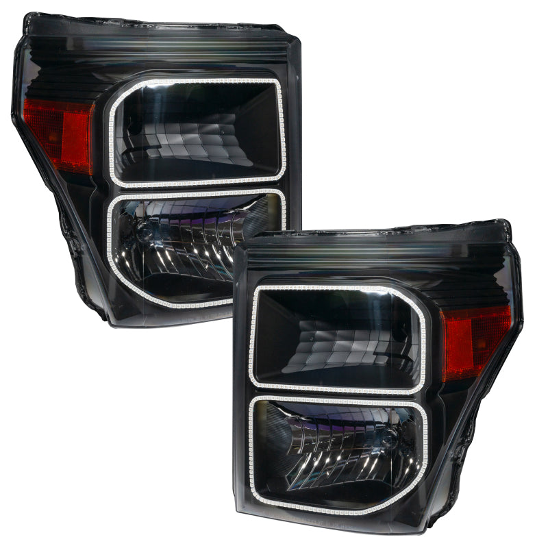 ORACLE Lighting Oracle 11-16 Ford F250/350 LED HL - Black - ColorSHIFT w/ Simple Controller