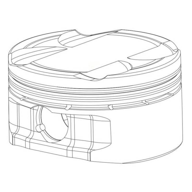 CP Pistons CP Piston Turbo Ring Set 1.2mm Top Ring 1.2mm 2nd Ring 2.0mm Oil Ring 3.307 bore PVD for SC7700