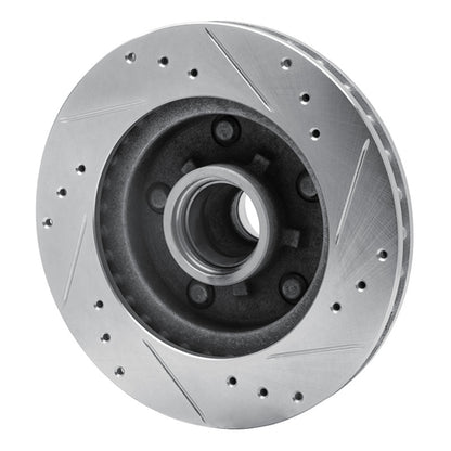 R1 Concepts R1 79-81 Buick Century Front Left Drilled & Slotted Silver Brake Rotor