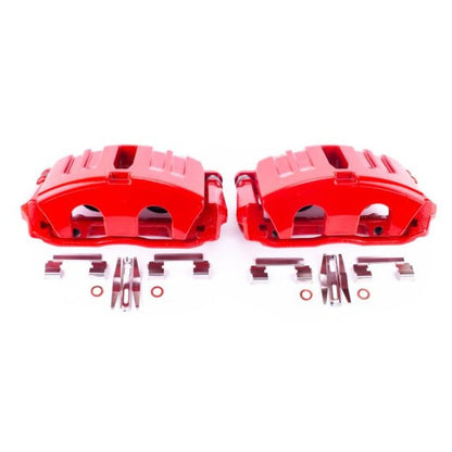 PowerStop Power Stop 05-13 Chevrolet Corvette Front Red Calipers w/Brackets - Pair