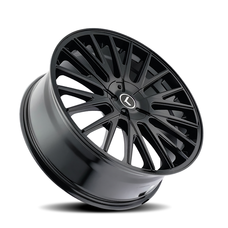 Kraze Wheels Kraze KR185 Double Down 22x8.5 / 5x100/114.3 BP / 38mm Offset / 73mm Hub Gloss Black Wheel