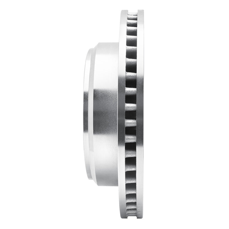 R1 Concepts R1 08-25 Ford E-150 Rear Left Drilled & Slotted Silver Brake Rotor