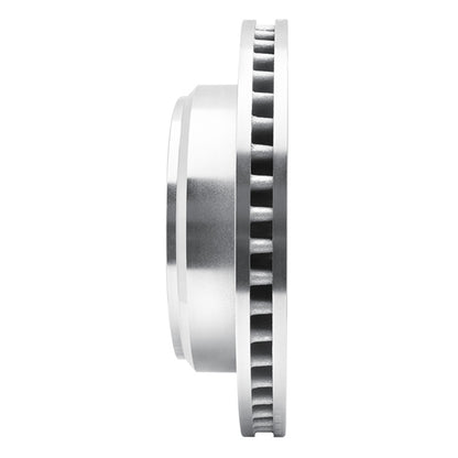 R1 Concepts R1 08-25 Ford E-150 Rear Left Drilled & Slotted Silver Brake Rotor