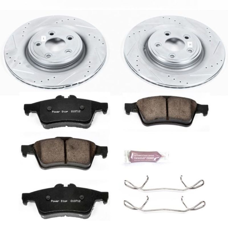 PowerStop Power Stop 06-08 Jaguar S-Type Rear Z23 Evolution Sport Brake Kit