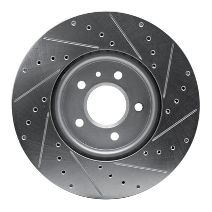 R1 Concepts R1 14-19 Buick CASCADA Front Left Drilled & Slotted Silver Brake Rotor