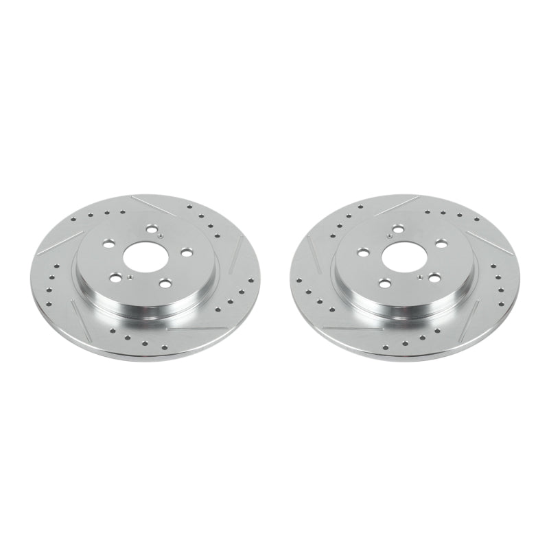 PowerStop Power Stop 11-17 Lexus CT200h Rear Evolution Drilled & Slotted Rotors - Pair