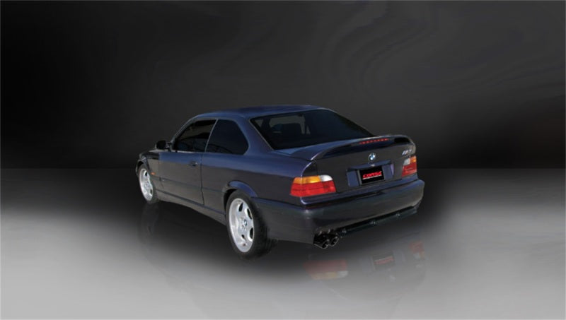 CORSA Performance Corsa 1992-1999 BMW 325i/is Coupe E36 Black Sport Cat-Back Exhaust