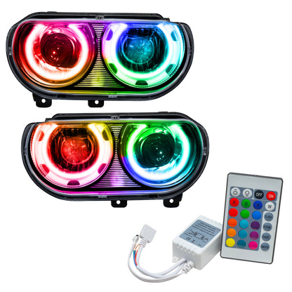 ORACLE Lighting Oracle 08-14 Dodge Challenger SMD HL (HID Style) - ColorSHIFT w/ Simple Controller