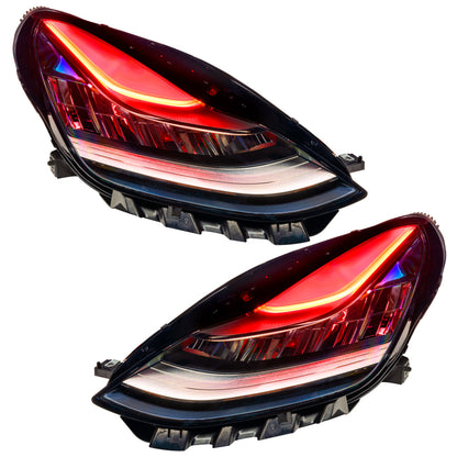 ORACLE Lighting Oracle 17-21 Tesla Model 3 Headlight DRL Upgrade Kit - ColorSHIFT w/ Simple Controller