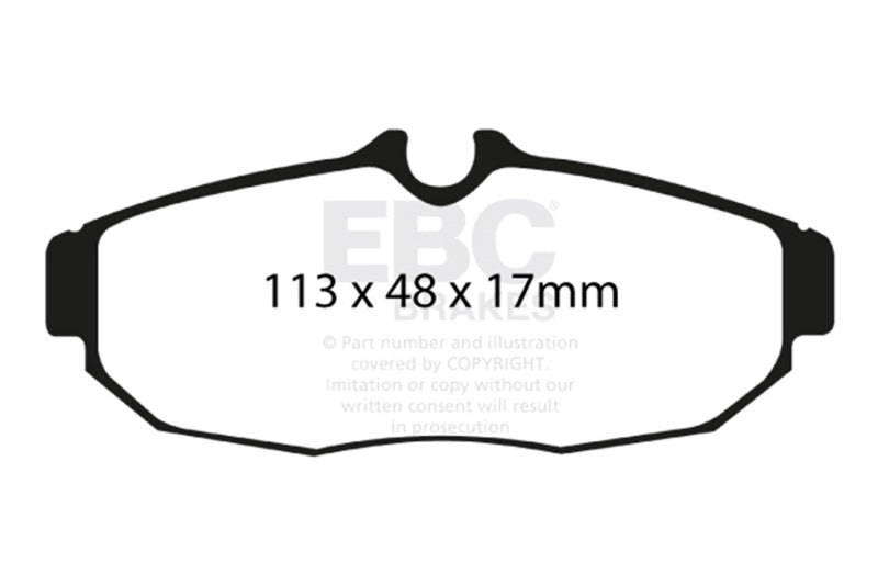 EBC Racing 05-10 Ford Mustang (5th Gen) 4.0L RP-X Rear Brake Pads