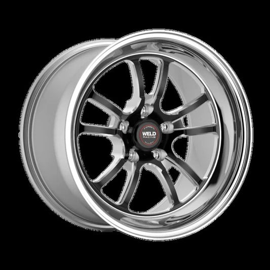 Weld S70 RT-S 15x10in / 5x120 BP / 7.5in. BS - Black Center - Polished Shell Wheel