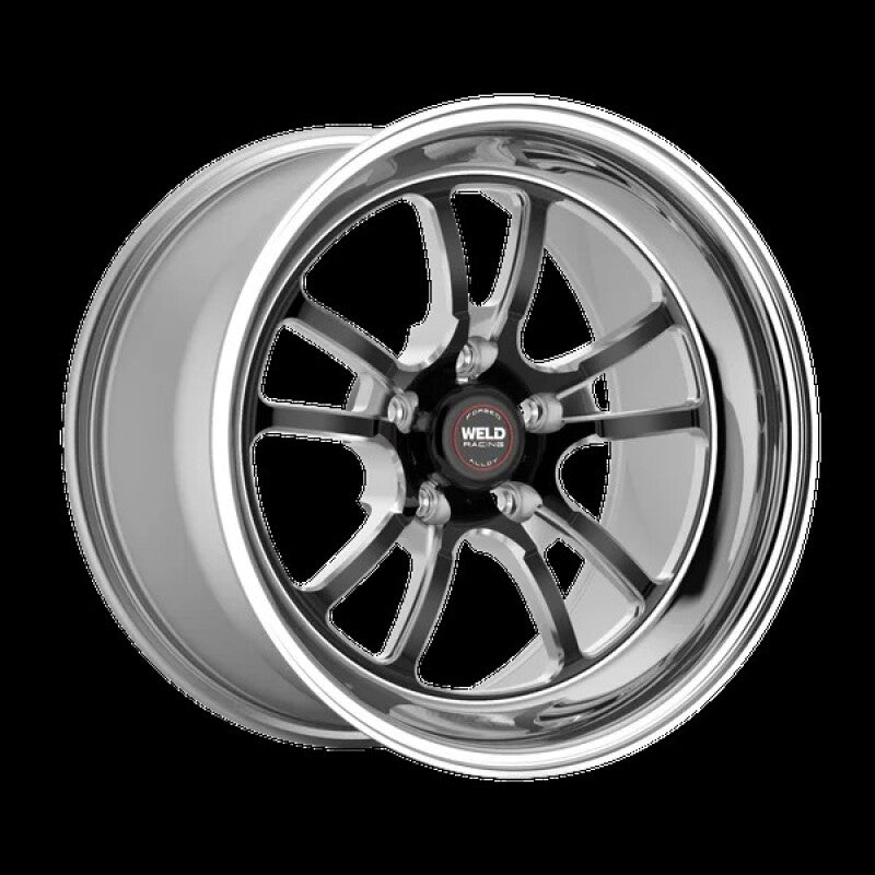 Weld S70 RT-S 20x8in / 5x114.3 BP / 5.3in. BS - Black Center - Polished Shell Wheel