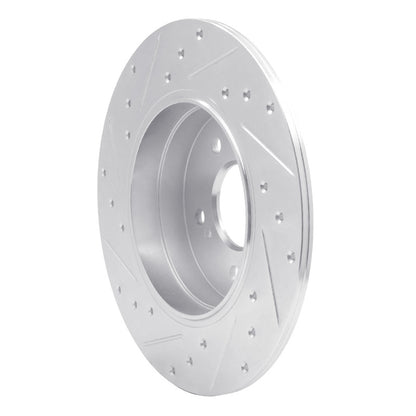 R1 Concepts R1 96-98 Mercedes-Benz SL500 Rear Right Drilled & Slotted Silver Brake Rotor