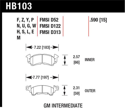 Hawk Performance Hawk HPS Street Brake Pads