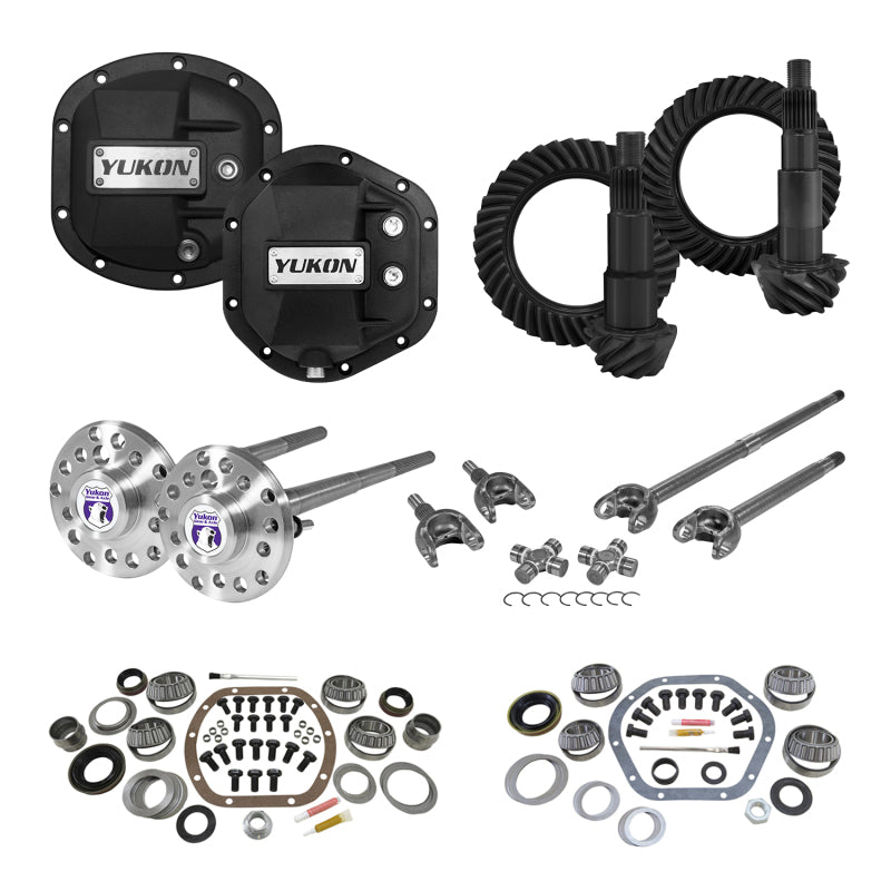 Yukon Gear & Axle Yukon Gear Master Overhaul Kit Stage 4 Jeep Re-Gear Kit w/Covers Fr & Rr Axles Dana 30/44 4.88 Ratio